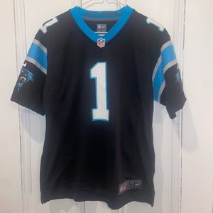Nike NFL Carolina Panthers Cam Newton Tidal Black/Blue Jersey